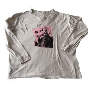 Maison Martin Margiela White and Pink Graphic Tee